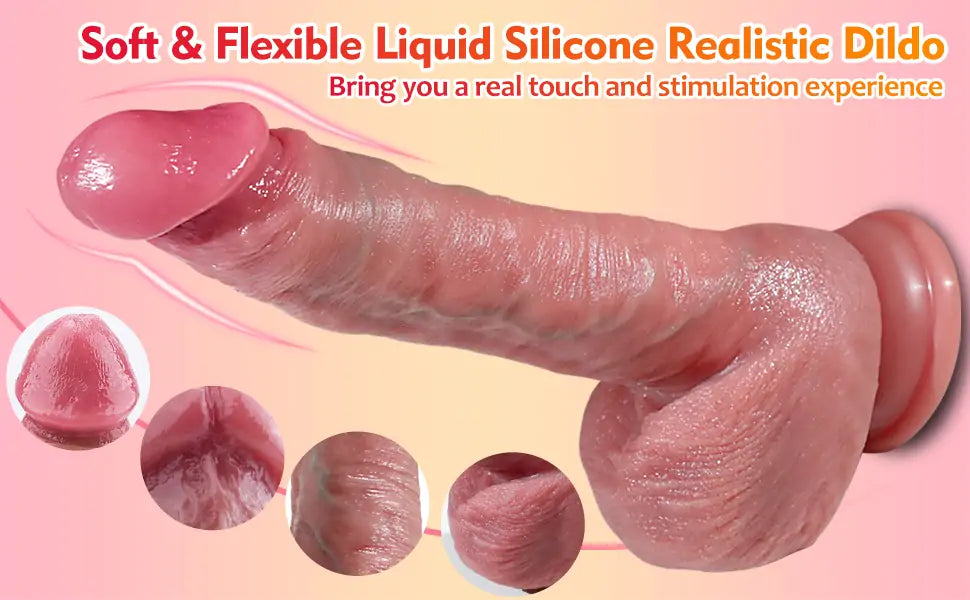 8.7 Inch Thrusting Realistic Dildos G Spot Vibrator