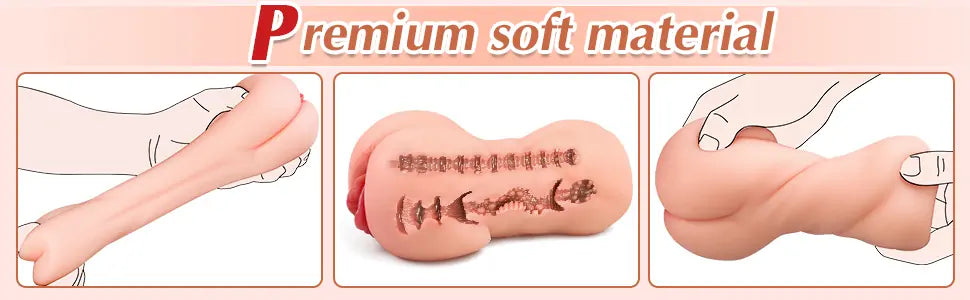 Lifelike Pocket Pussy Male Masturbator Sex Toys for Men