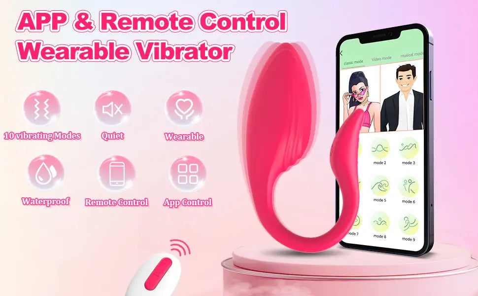 APP Remote Control Bullet Vibrator Adult - Sex Toys for Women with 10 Vibrating Modes