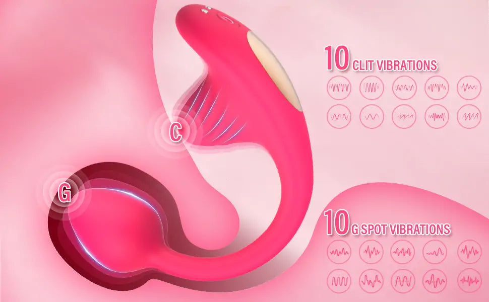 App ＆ Remote Control Wearable G Spot Clitoral Vibrator for Couples