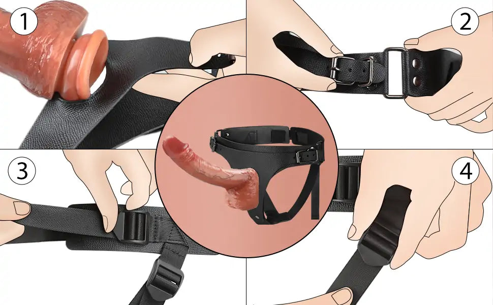 Harness Dildos Realistic Silicone Strap-on Dildos with Adjustable Waist